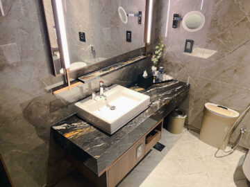 Singapore Airlines Neuer Private Room Waschbecken Duschkabine