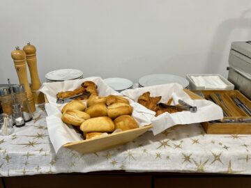 Ahs Business Class Lounge Cotonou Buffet Snacks