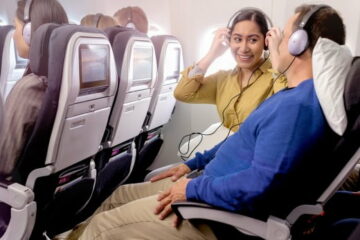 Air New Zealand Economy Stretch Sitze Copyright