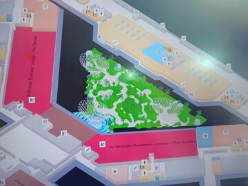 Flughafen Doha Lageplan Al Mourjan Lounge Garden
