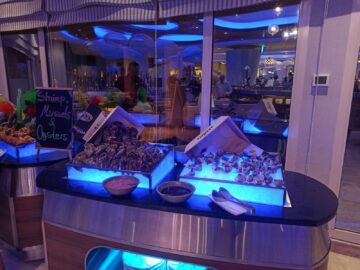 Intercontinental Doha Beach Coral Restaurant Dinner Oceans Treasures Austern