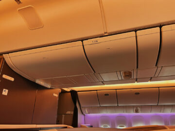 Japan Airlines First Class Boeing 777 300er Overhead Bins 1