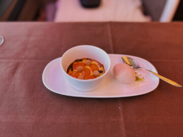 Japan Airlines First Class Dessert 1