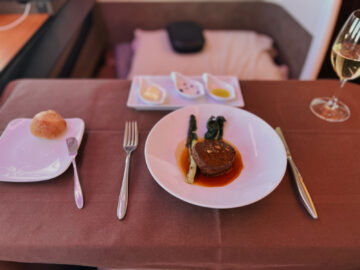 Japan Airlines First Class Hauptgang 2