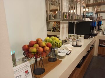 Japan Airlines Sakura Lounge Frankfurt Obst