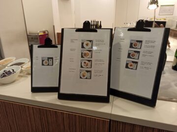 Japan Airlines Sakura Lounge Frankfurt Speisekarte