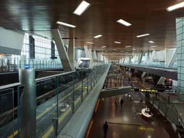 Qatar Airways Blick Zu Gates C Und D