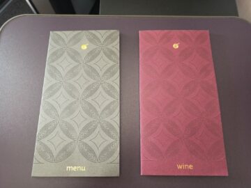 Qatar Airways Business Class Boeing 787 9 Menuekarten Cover