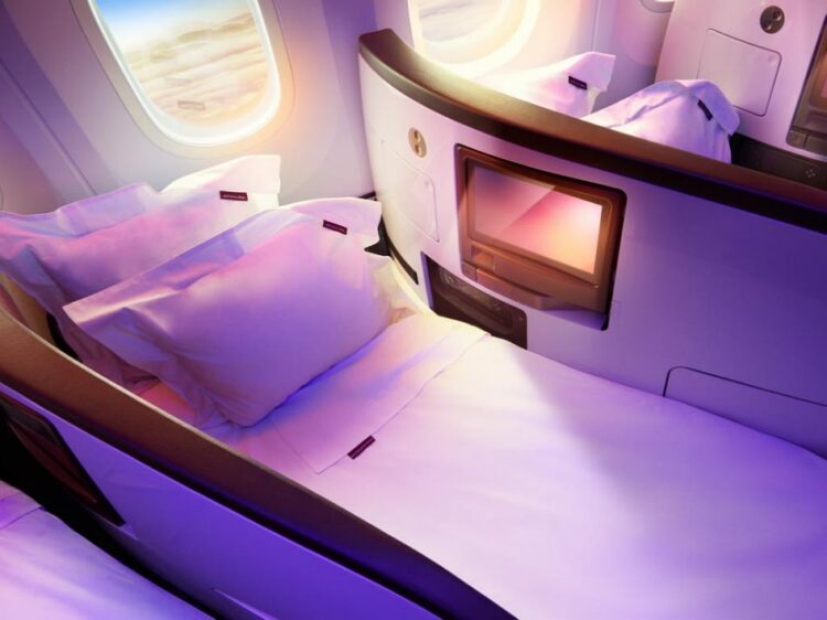 Virgin Atlantic Upper Class Airbus A330 Bett Copyright