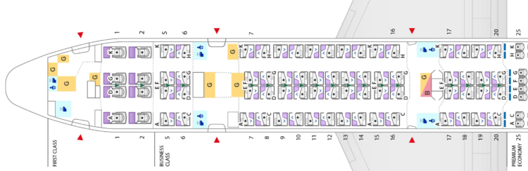 Ana Boeing 777 300er The Room Business Class Seatmap Copyright