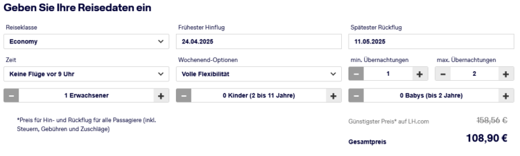 Lufhansa Surprise Buchen Zeitraum Und Reiseklasse April 2025