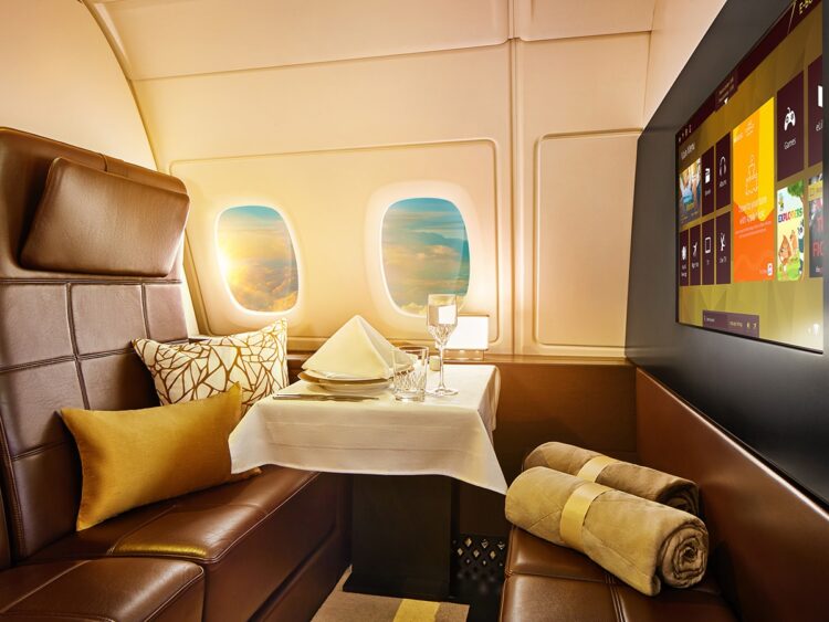 Etihad A380 Residence Wohnzimmer Copyright