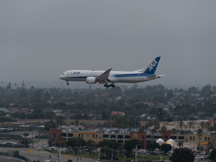 Flugzeug Ana All Nippon Airways Boeing 787 9 Los Angeles Airport