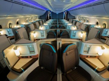 Hawaiian Airlines Business Class Boeing 787 9 Kabine Copyright