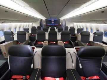Turkish Airlines Business Class Boeing 777 Kabine Copyright