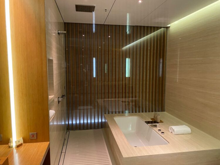 Cathay Pacific The Wing First Class Lounge Blick In Die Cabana