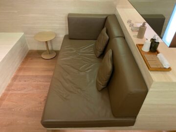 Cathay Pacific The Wing First Class Lounge Sofa Cabana