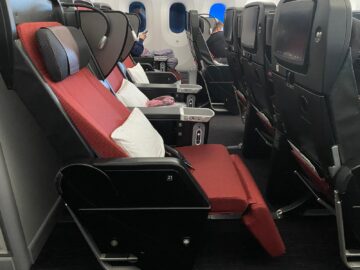 Japan Airlines Premium Economy Boeing 787 Sitz Von Der Seite