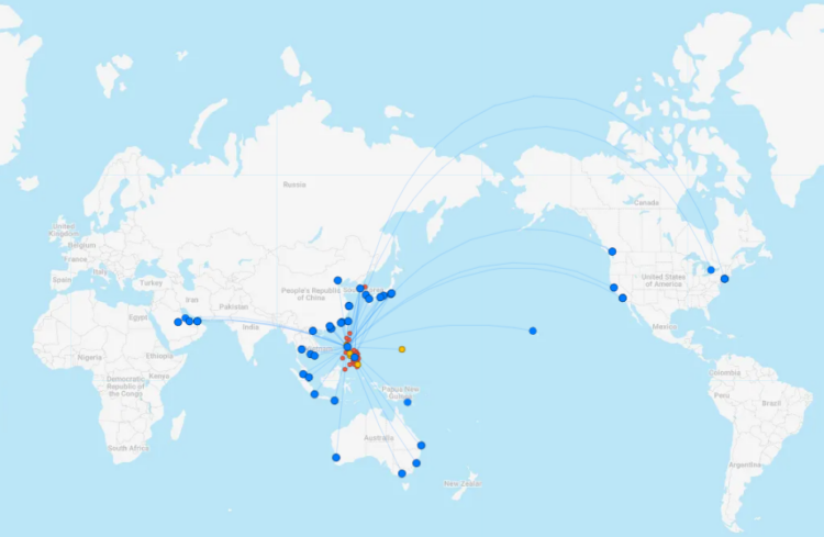 Pal Streckennetz April 2024 Flightconnections