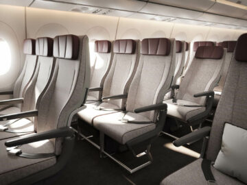 Qantas A350 Economy Class Sitz Copyright