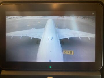 Cathay Pacific Premium Economy Airbus A350 900 Kamera Hinten
