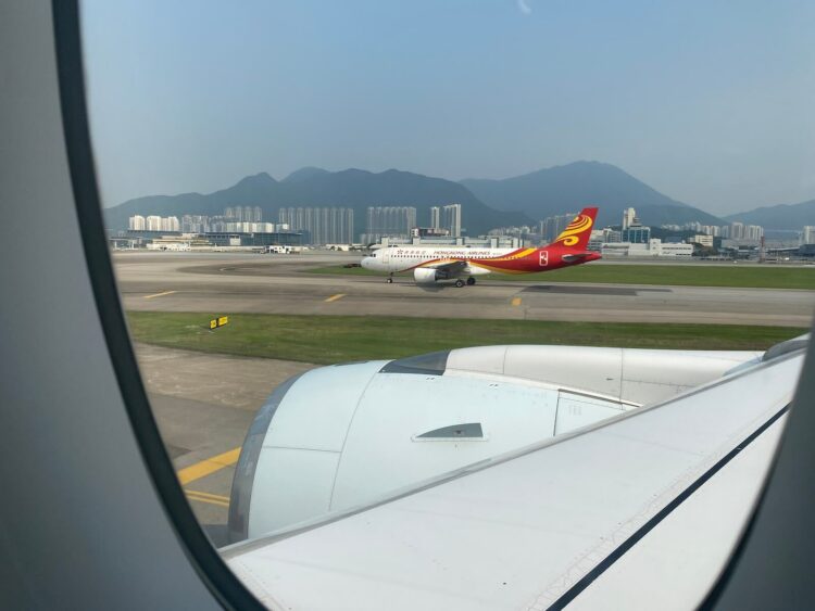 Cathay Pacific Premium Economy Airbus A350 900 Wing View