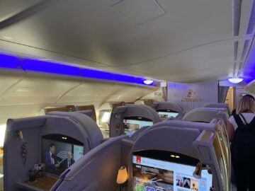 Emirates First Class Airbus A380 Kabine