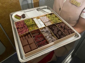 Emirates First Class Airbus A380 Schokolade