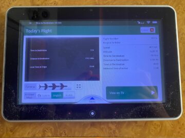 Emirates First Class Airbus A380 Tablet Route