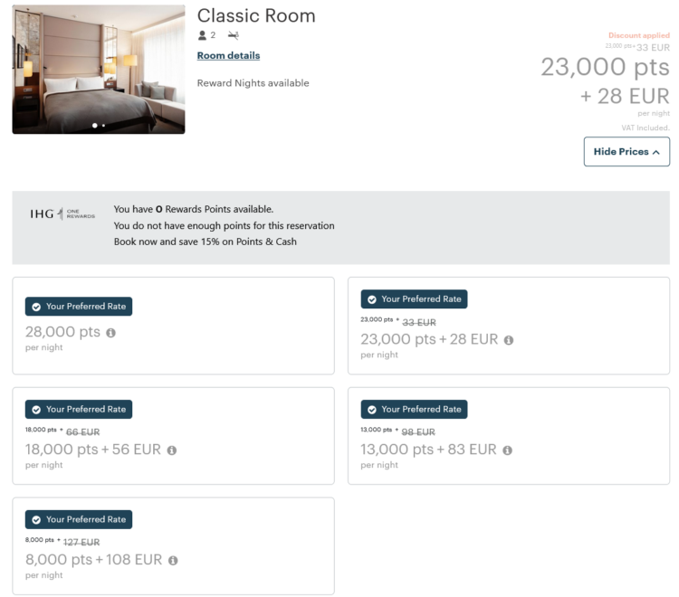 Intercontinental Berlin Cash And Points 2