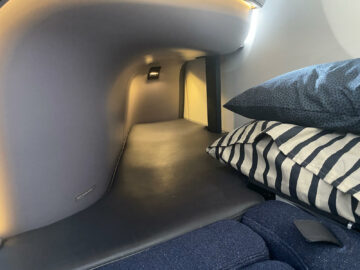 Finnair Neue Business Class Airbus A350 900 Fußraum
