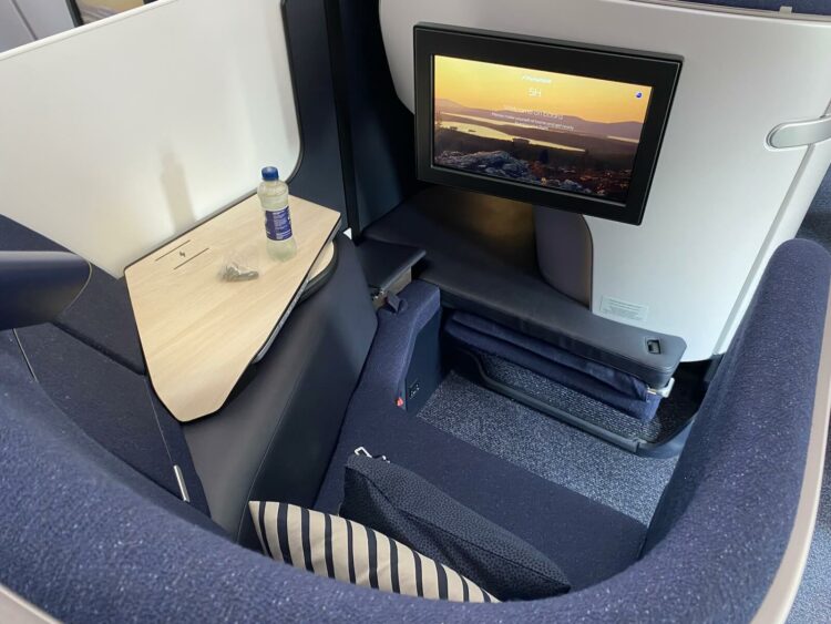 Finnair Neue Business Class Airbus A350 900 Sitz Von Hinten