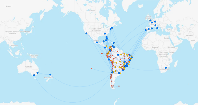 Latam Streckennetz Dezember 2023 Flightconnections