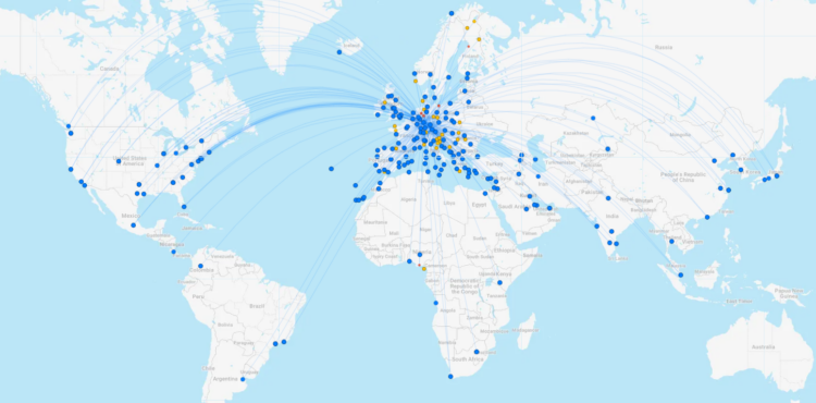 Lufthansa Streckennetz Flightconnections September 2023