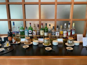 Review Cathay Pacific First Class Lounge London Hochprozentiger Alkohol2