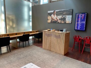 American Express Pop Up Lounge Stockholm Schreibtisch