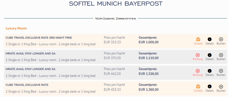 Hotelsuche Beispiel Munich Bayerpost.step 3 Fuer 2