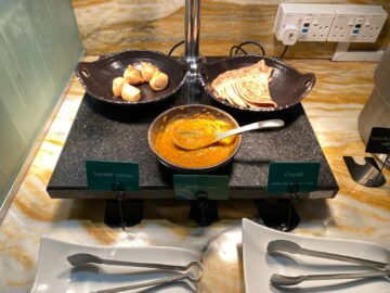 Singapore Airlines First Class Lounge Terminal 2 Indisches Curry