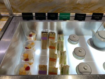 Singapore Airlines First Class Lounge Terminal 2 Sandwiches