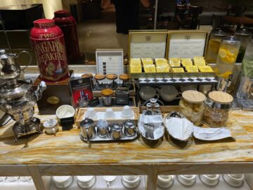 Singapore Airlines First Class Lounge Terminal 2 Teeauswahl