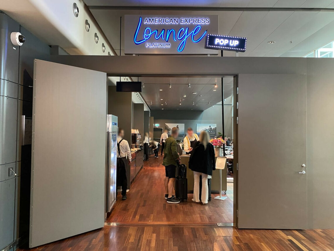 American Express Pop Up Lounge Stockholm Eingang 2