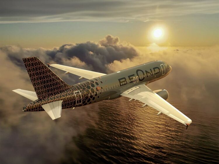 Beond Flugzeug A319 Copyright
