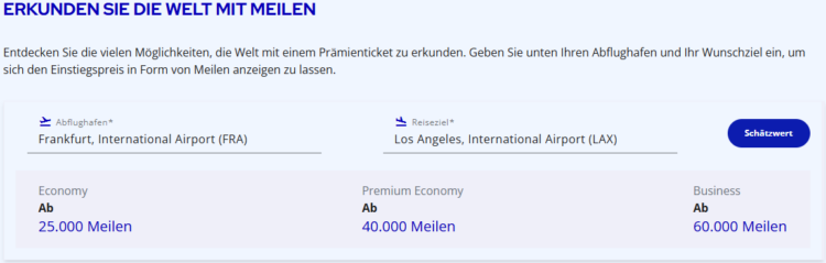 Flying Blue Mindestpreis Rechner