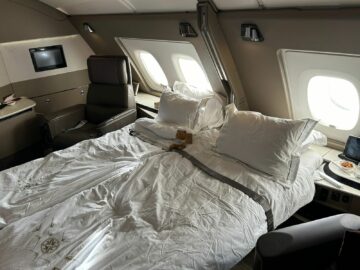Singapore Airlines Suite Airbus A380 Doppelbett