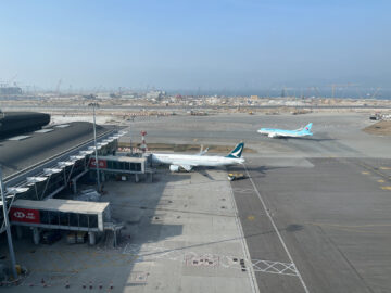 Hong Kong Airport Sky Bridge Ausblick 3