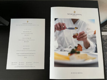 Intercontinental Sydney Zimmer Inroom Dining