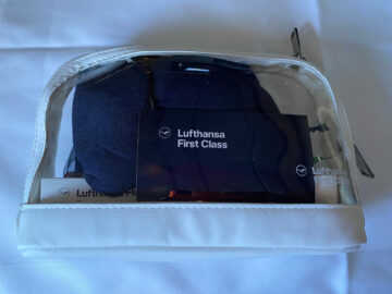 Lufthansa First Class Airbus A340 600 Amenity Kit
