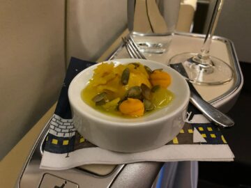 Lufthansa First Class Airbus A340 600 Gruss Aus Der Kueche