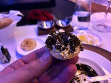 Cathay Pacific First Class Kaviar 4