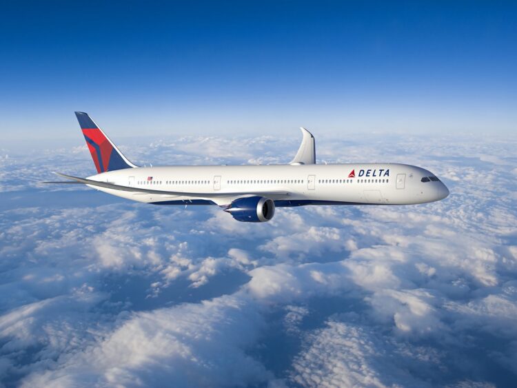 Delta Air Lines Flugzeug Boeing 787 Copyright